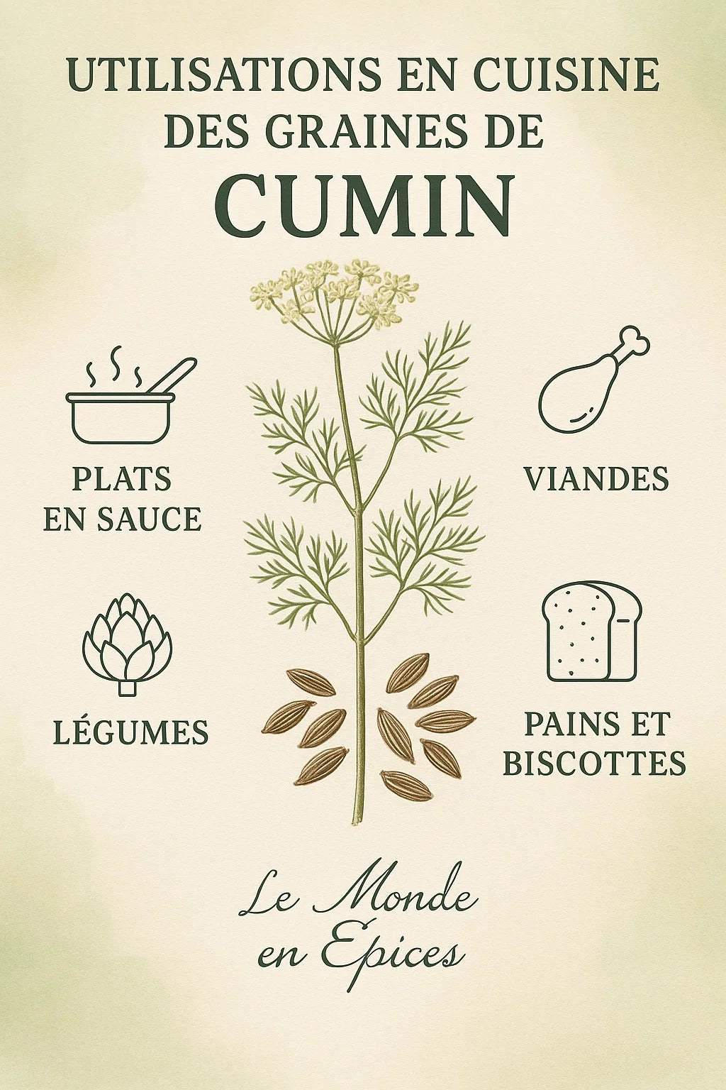 Cumin graines entières