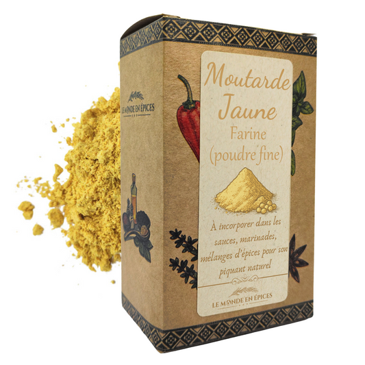 Farine de Moutarde (graines de moutarde jaune en poudre fine)