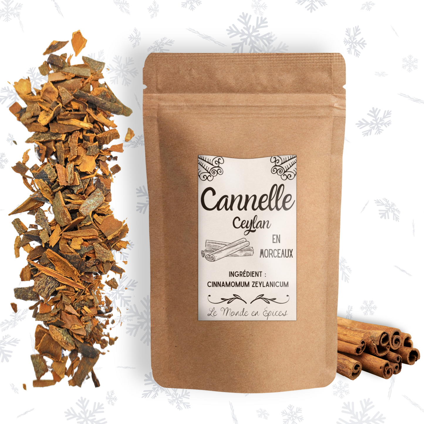 Cannelle de Ceylan en morceaux