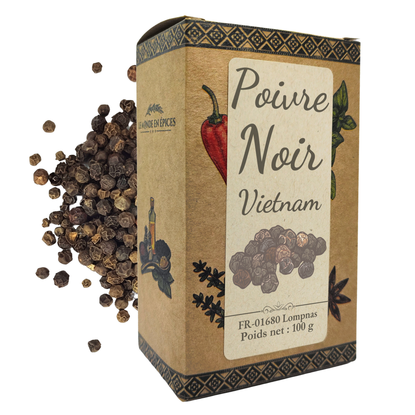 Boîte en carton d'épices - Pratique et élégant