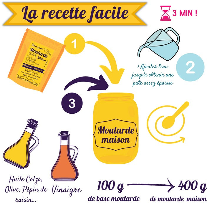 Moutarde maison aux herbes - 100 g