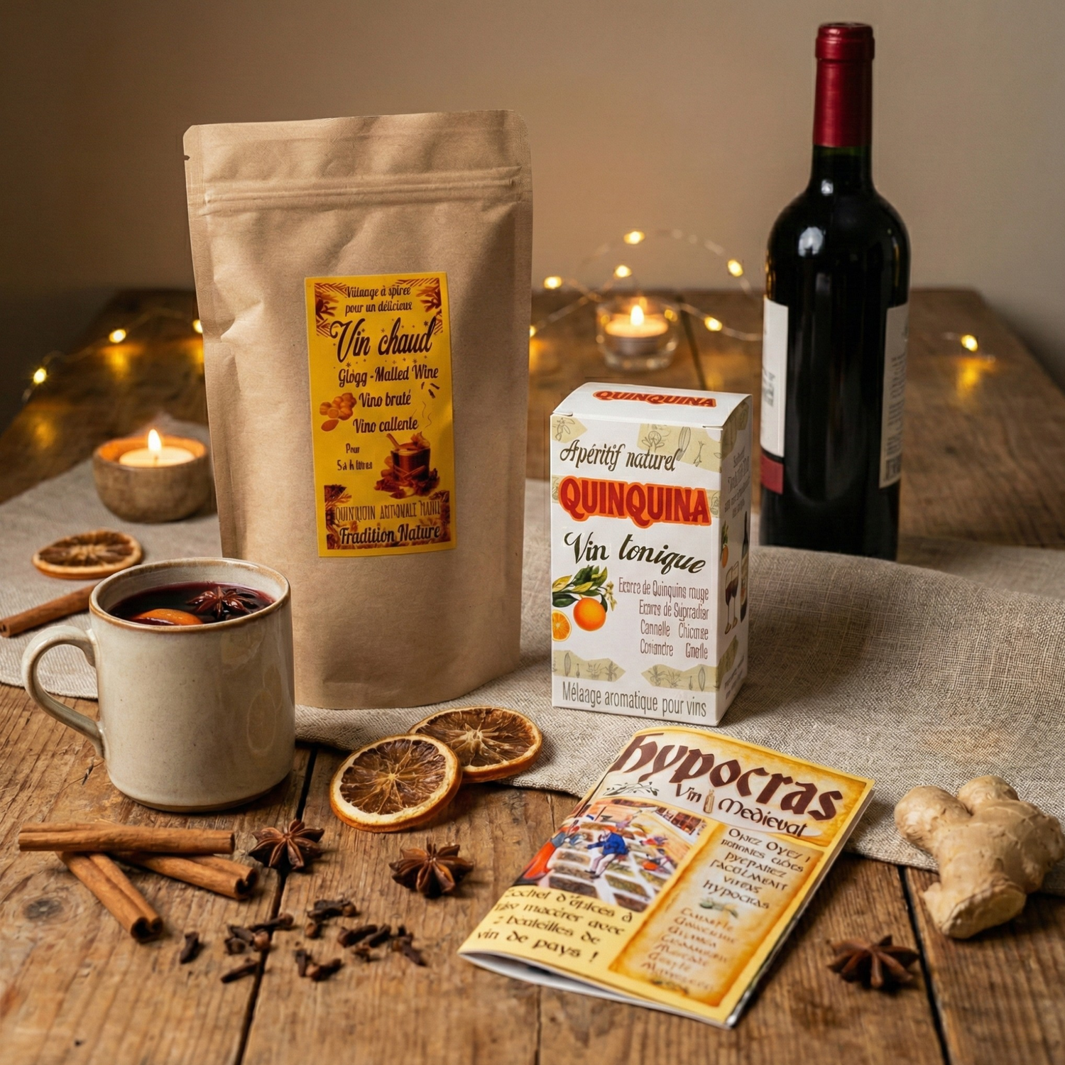 Mezclas de especias para vinos, aperitivos...