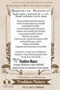 MITTELALTERLICHE SÜßWURST | TASCHE FÜR 2 FLASCHEN SALBEIWEIN