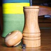 Moulin à poivre en bois 14 cm | Céramique, manuel