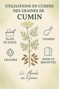 Cumin graines entières