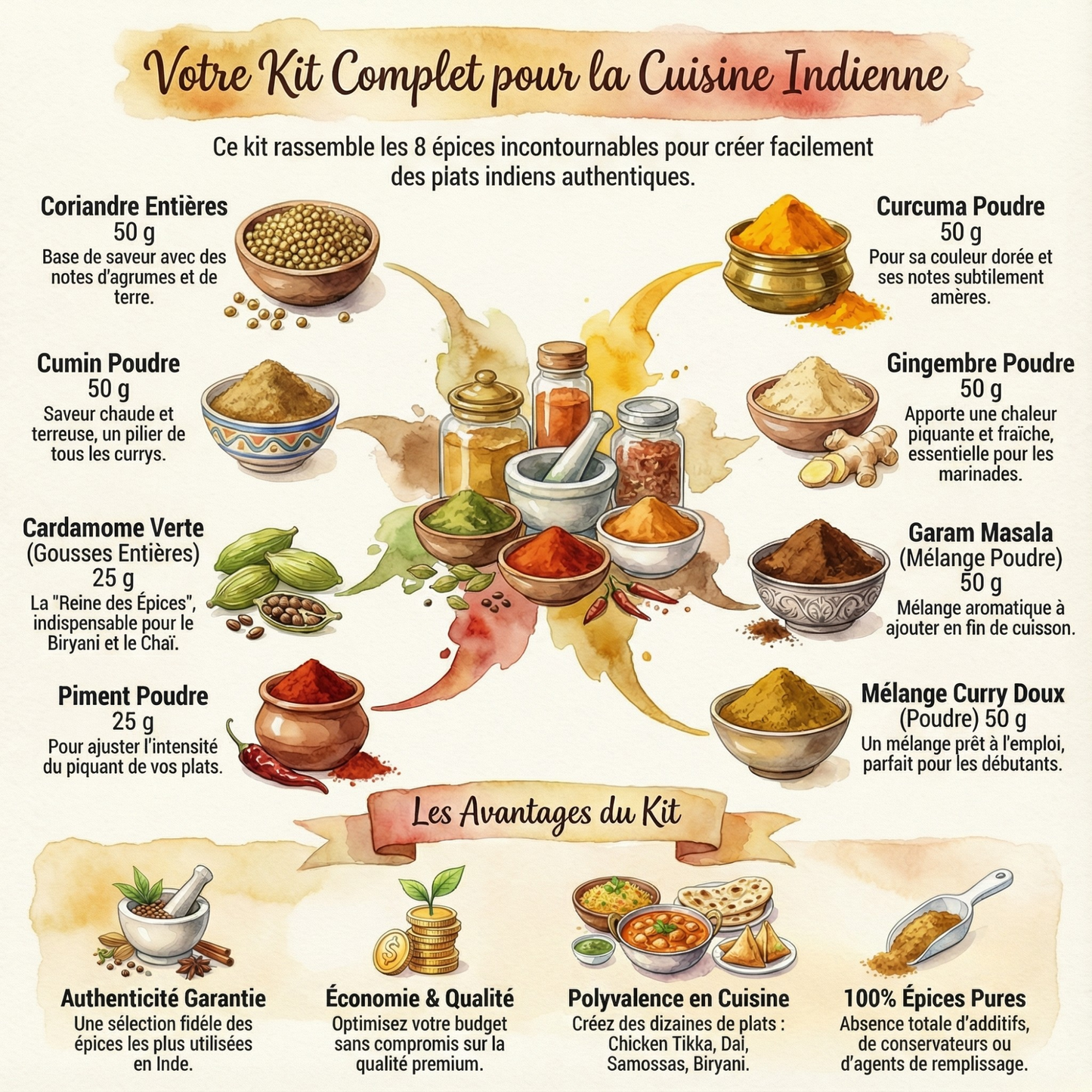 Lot d'Épices - Cuisine Indienne