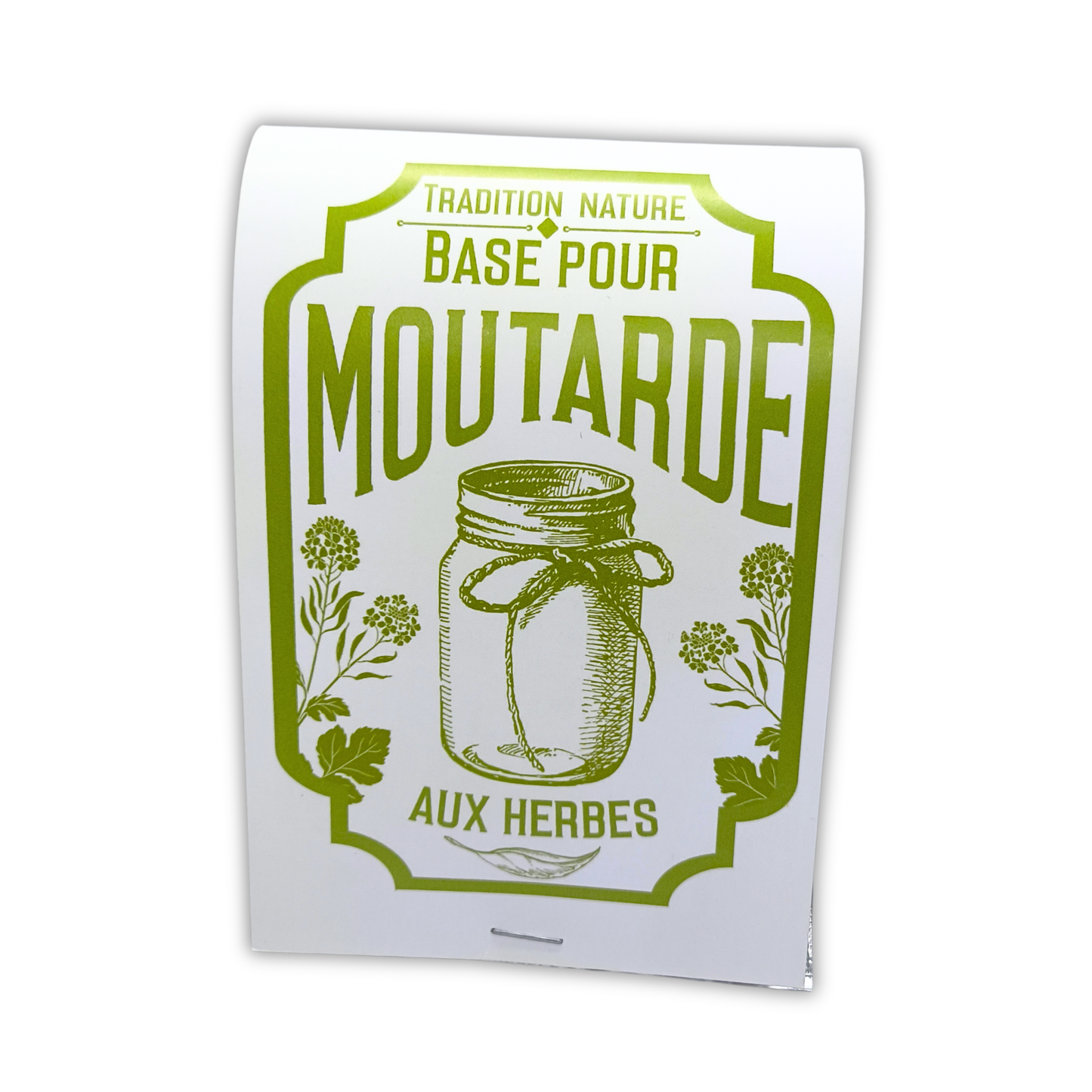 Moutarde maison aux herbes - 50 g cartonnette