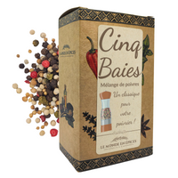 Cinq baies mélange de poivres