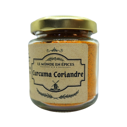 Curcuma Coriandre 70 g - Pot en verre