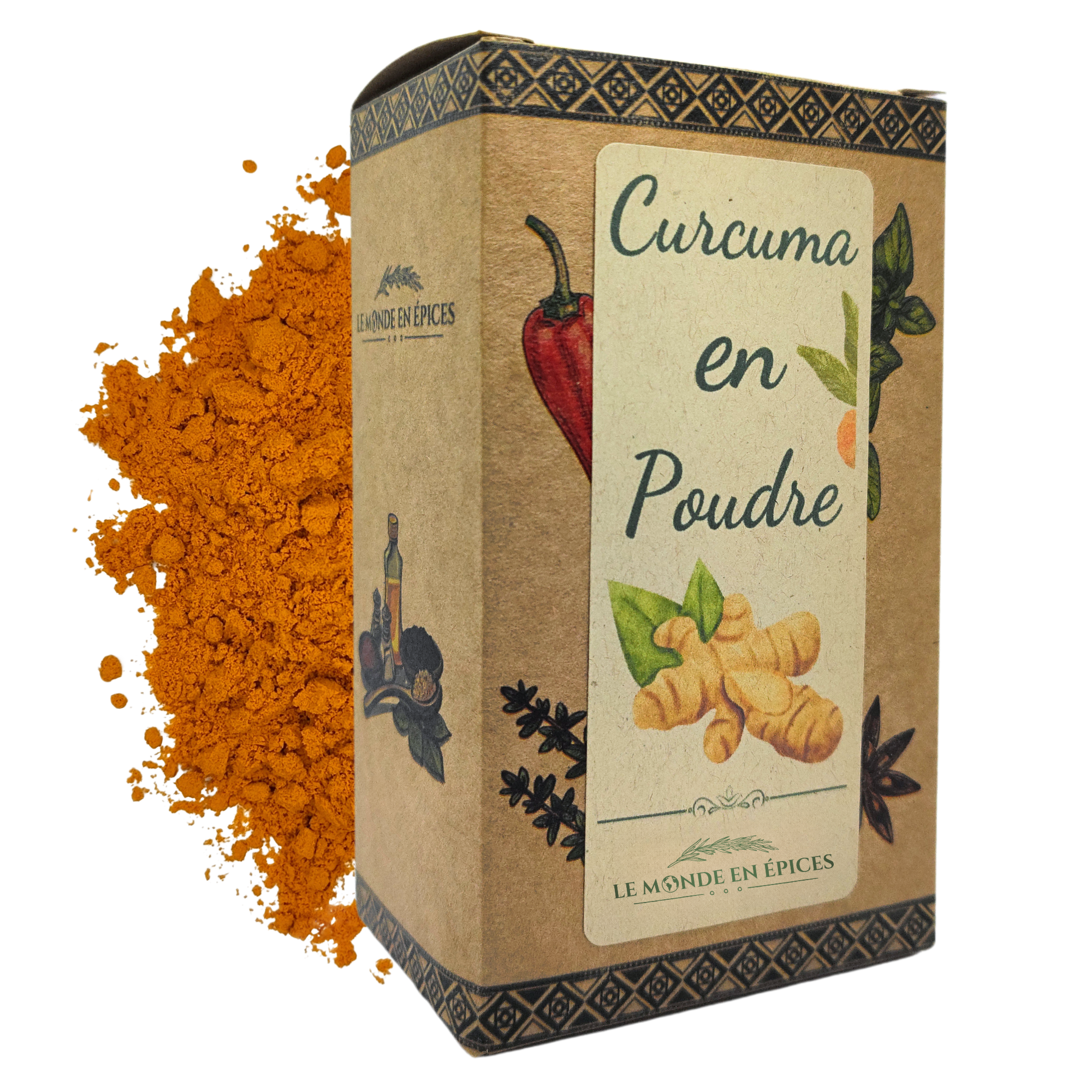 Curcuma nature en poudre