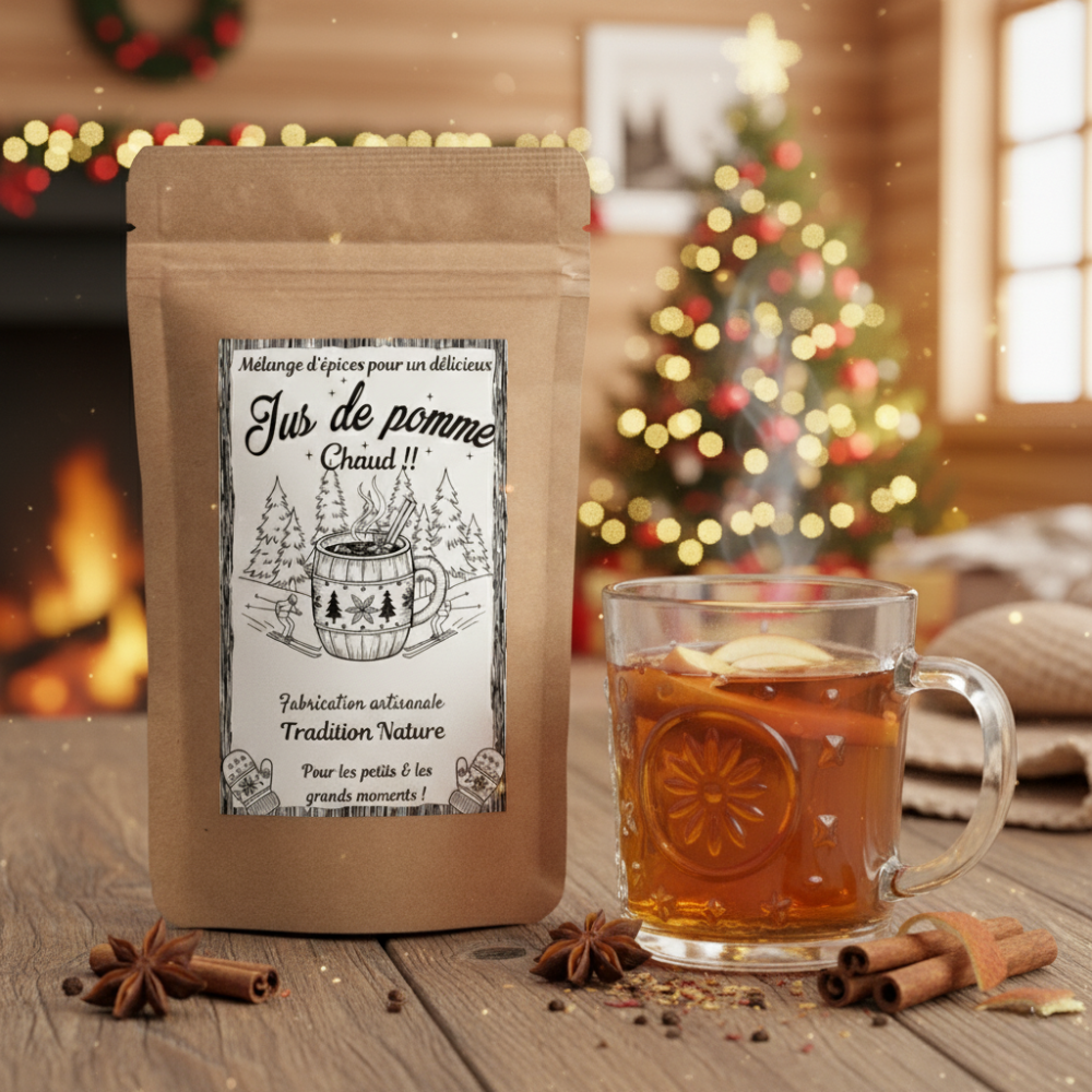 JUS DE POMME CHAUD - Mélange d'épices