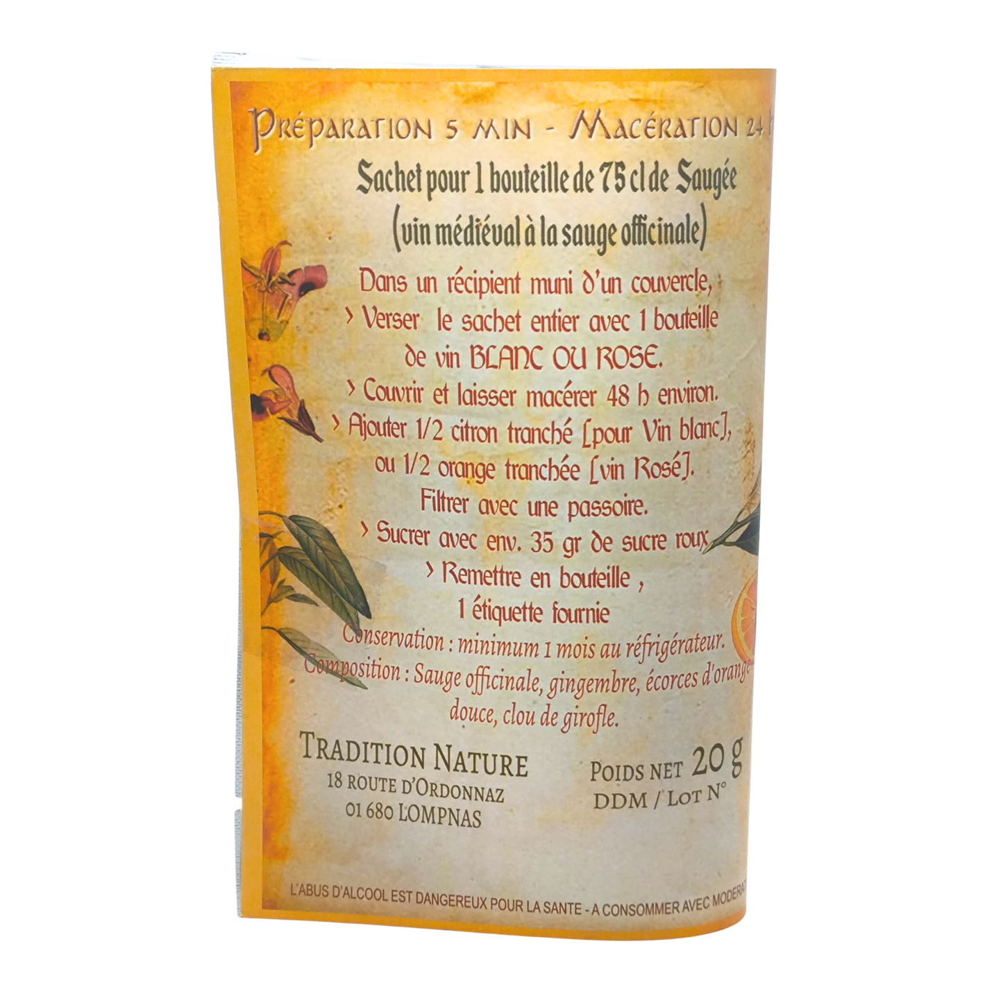 SALCHICHA DULCE MEDIEVAL | BOLSA PARA 2 BOTELLAS DE VINO SALVIA