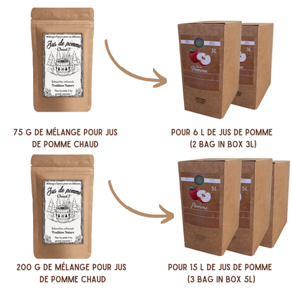 JUS DE POMME CHAUD - Mélange d'épices