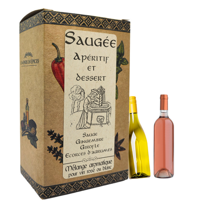 SAUGÉE DOUCEUR MÉDIÉVALE | SACHET POUR 2 BOUTEILLES DE VIN DE SAUGE