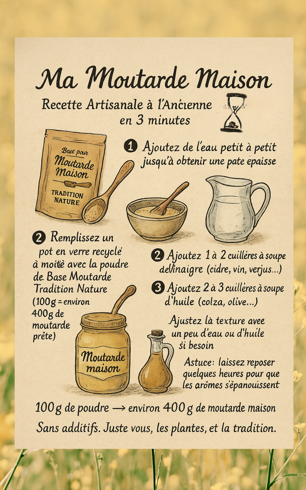 Base pour moutarde maison