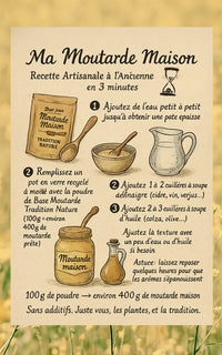 Base pour moutarde maison aux épices d'hypocras