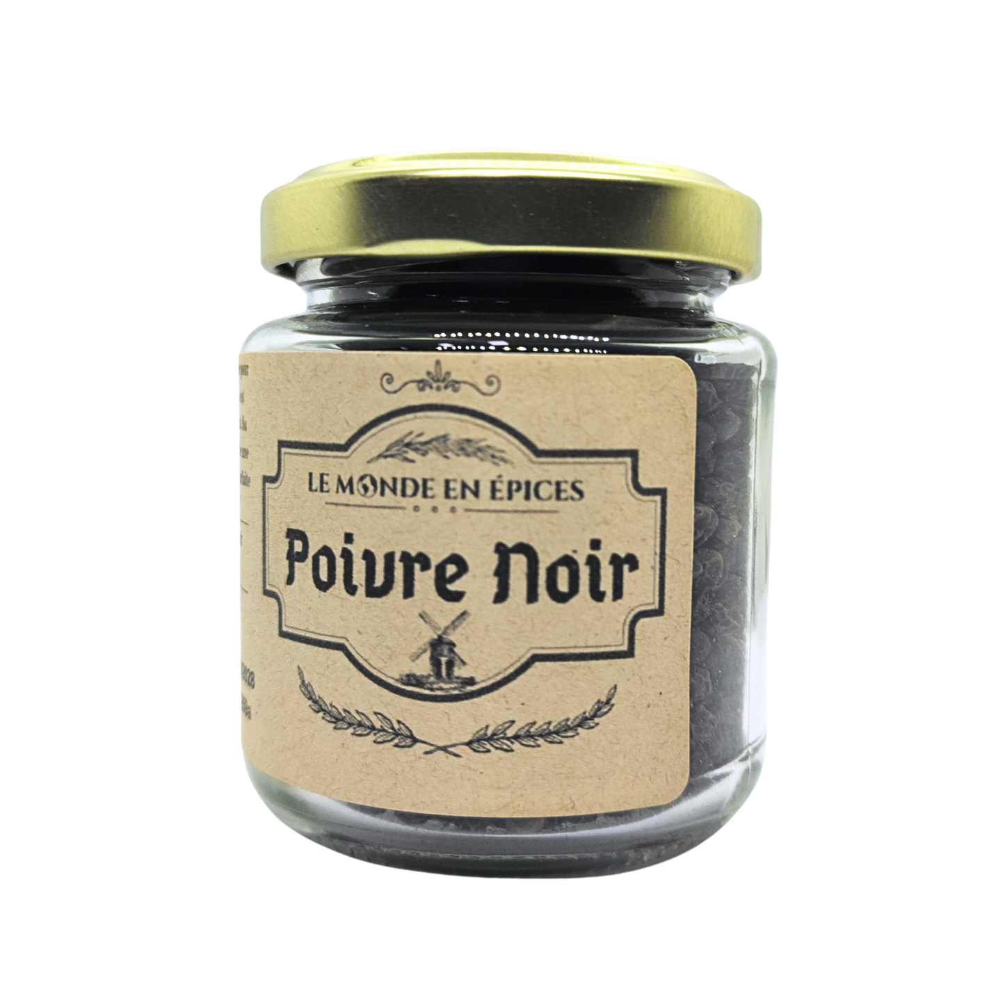 Pimienta negra vietnamita 65 g - Tarro de cristal