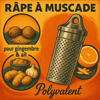 Râpe à muscade inox